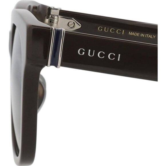 Gucci Womens Square/Rectangle Brown Brown Green Fashion Designer Eyewear - Picture 4 of 4